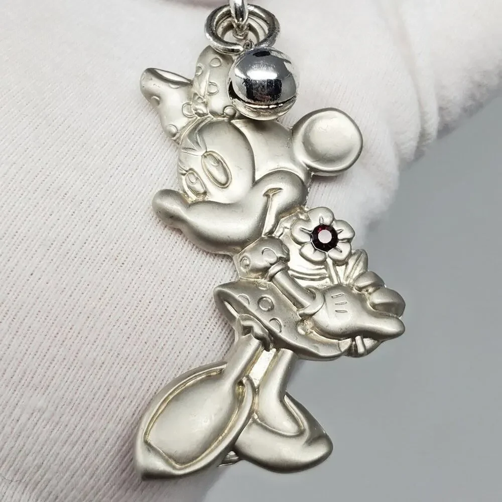 Disney Parks Minnie Mouse January Birthstone Keychain